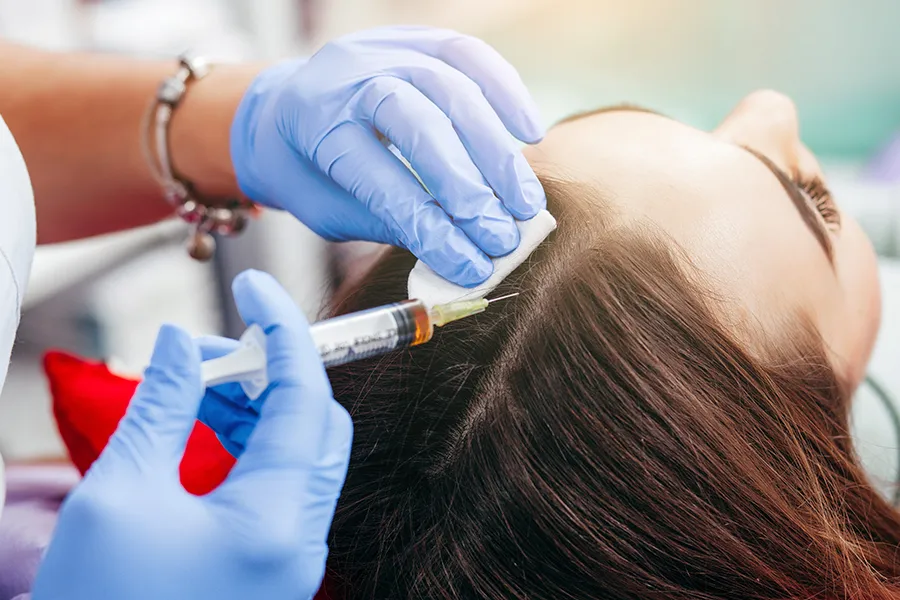 How does platelet rich plasma support hair regrowth?